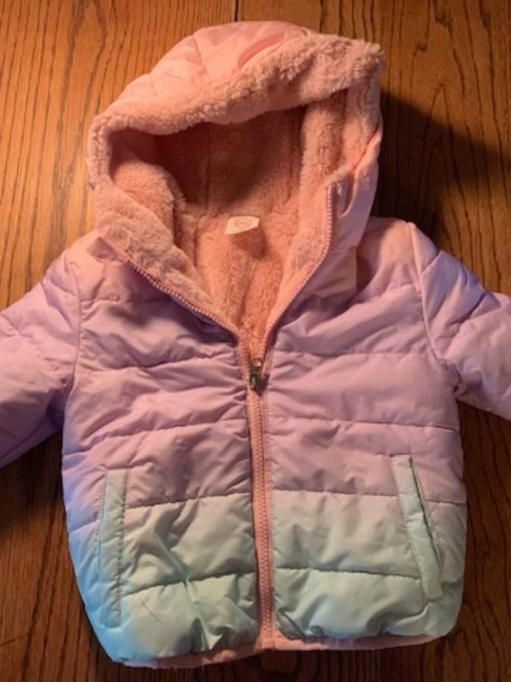 girls 18 mo winter jacket, like New, Wonder Nation